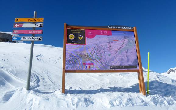 Mont Blanc (Monte Bianco): orientation within ski resorts – Orientation Espace San Bernardo – La Rosière/La Thuile