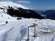 Easy slope at the Palius ski lift