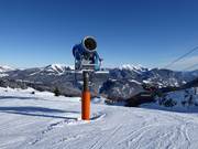Snow cannon on the Steinplatte