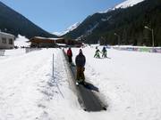 Practice area with conveyor belt at Bunderishka Polyana