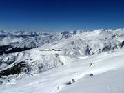 View from Cassons over the Laax ski area