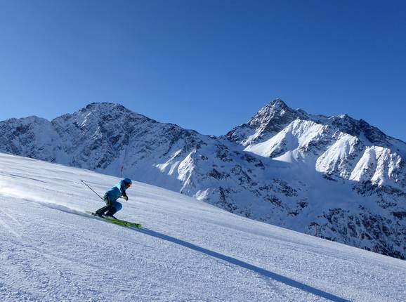 Beautiful panoramic views on the slopes