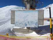 Slope map in the Minschuns ski area