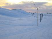 Illuminated cross-country trails in Bláfjöll