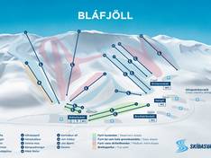 Trail map Bláfjöll