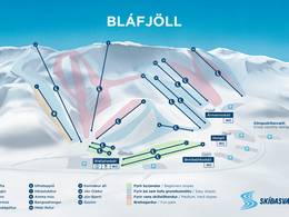Trail map Bláfjöll