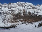 View from Karjoch piste and Obere Böden and Grünboden