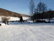 Easy practice slopes in the Pfulb ski area