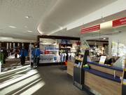 First-class maintained ticket area at the Waldbahn