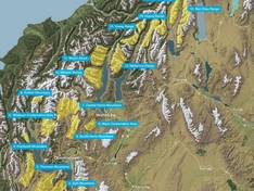 Trail map Southern Lakes