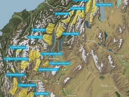 Trail map Southern Lakes