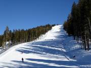 Black slope 16 at the Sixpack chairlift