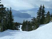 Beautiful view from the Cypress Mountain ski resort