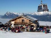Typical hut in the Grand Massif ski area