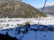 Valley station Karwendel Bergbahn with nearby accommodations