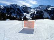 Start of the difficult slope Prà Erto