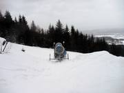 The snow cannon is ready