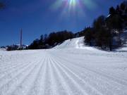 Very well-groomed slope