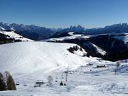 View of Val Fontane and the Dolomites