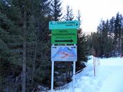 Information board in the valley area