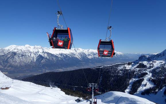 Skiing in the District of Innsbruck-Land