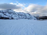 Practice slope at the Early Starter Double Chair in Blue Cow
