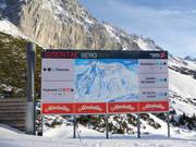 Information board in the ski area