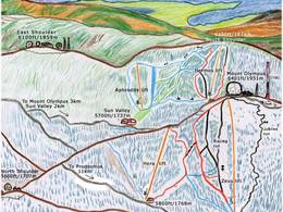Trail map Troodos – Mount Olympos