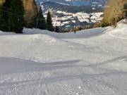 Red slope at the Feldherrnhügellift