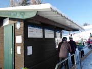 Information at the ticket booth