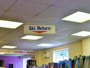 Signage in the entrance area