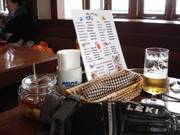 Menu at the mountain restaurant