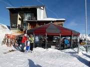 Umbrella bar at the middle station of the Fellhorn lift
