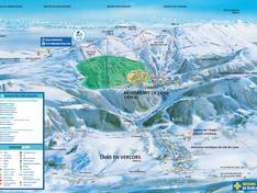 Trail map Lans en Vercors