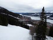 View of the ski village of Åre