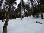 Difficult slope La Chute