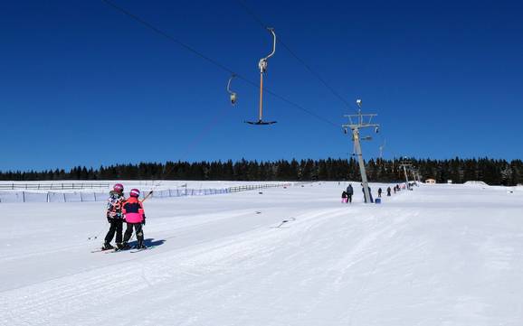 Highest base station in the Ore Mountains (Erzgebirge) – ski resort Hranice – Boží Dar