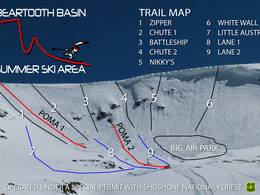 Trail map Beartooth Basin