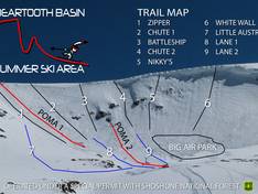 Trail map Beartooth Basin