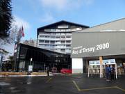 Hotel Le Roc at the valley station in Villars