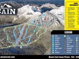 Trail map Mount Cain