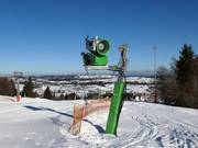 Snowmaking in the Nesselwang ski area