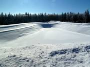 The new storage pond next to the Junior Ski Circus