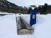 Conveyor belt at the valley station