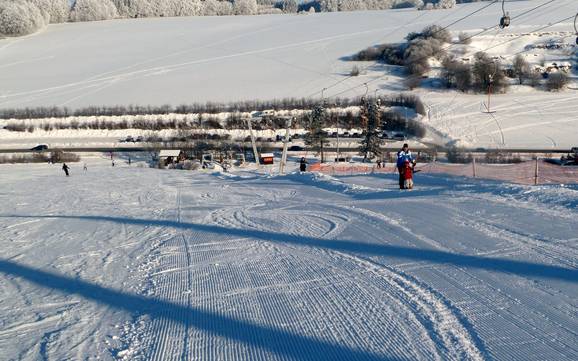 Skiing near Zainingen