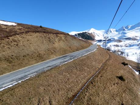 Occitania: access to ski resorts and parking at ski resorts – Access, Parking Peyragudes