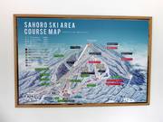 Slope map of the Sahoro ski resort