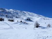 View of the difficult and intermediate slopes at Unterrat