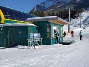 Cash desk area and sanitary facilities at Sonnenhang Sunracer