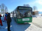 The ski bus connects the valley lifts in Ramsau